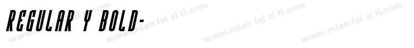 Regular y bold字体转换